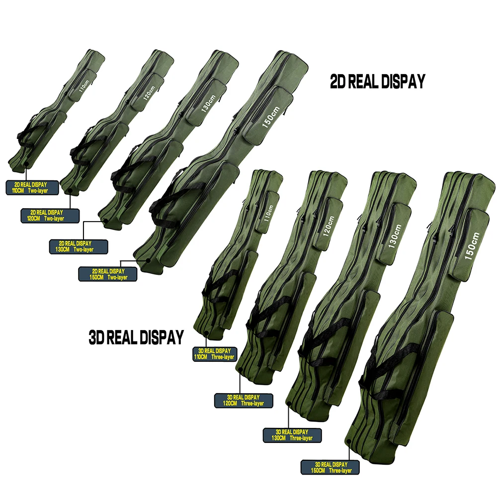 Трехслойная сумка для рыбалки портативная складная удочка катушка удочки снасти
