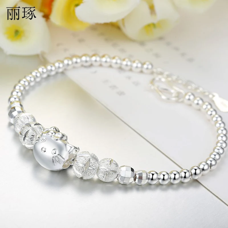 Одежда с Hello Kitty рисунком из аниме кошка браслет Для женщин бусины для бега