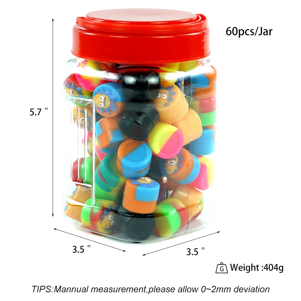 60 шт. емкости для хранения 2 мл силиконовая восковая емкость антипригарные