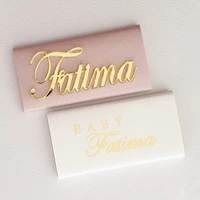 12pcs personalized laser cut guest names custom wedding place cards place name settings tags party decor chocolate baptism box