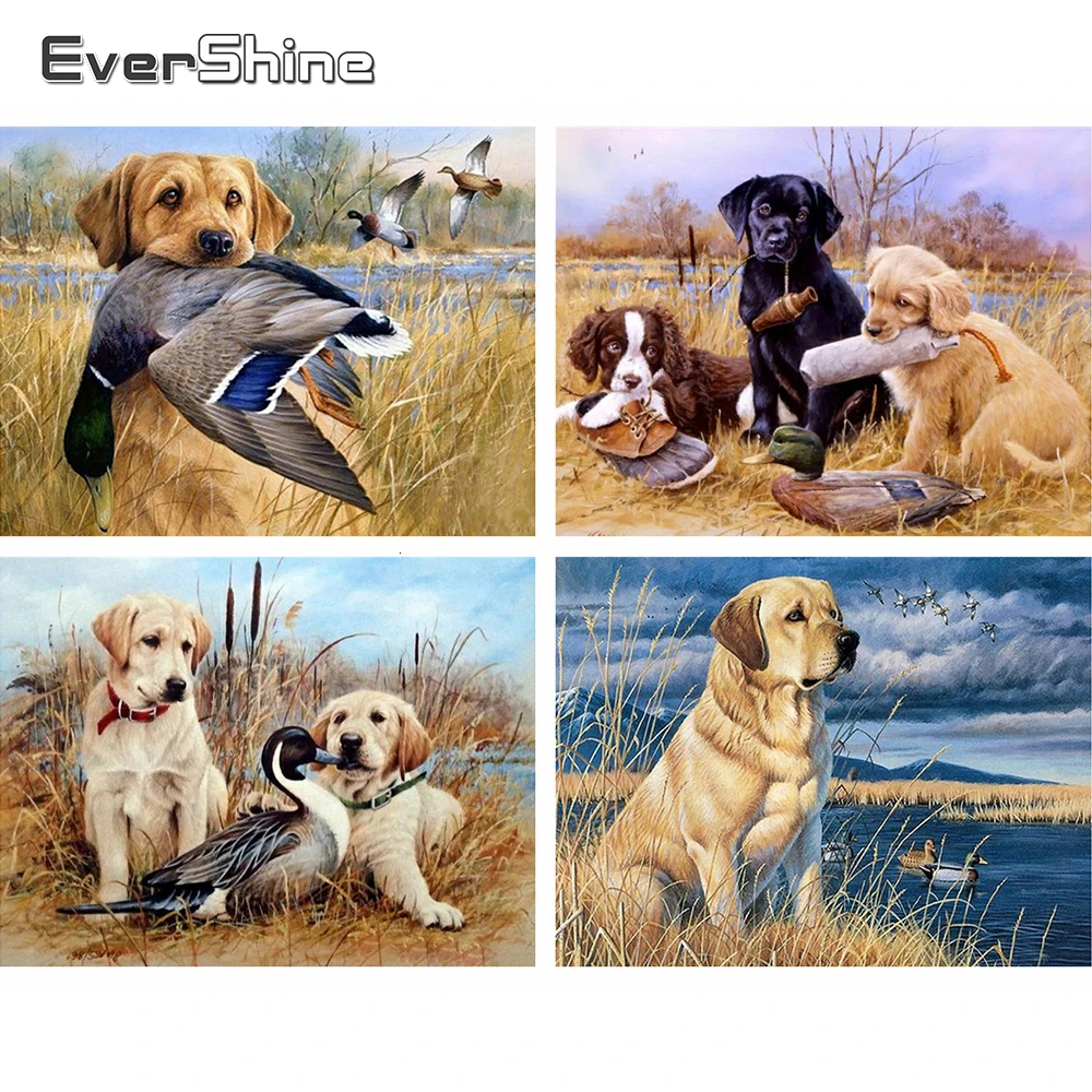 

Evershine алмазная вышивка собаки 5D DIY полная площадь алмазная мозаика животные картина стразы подарок ручной работы
