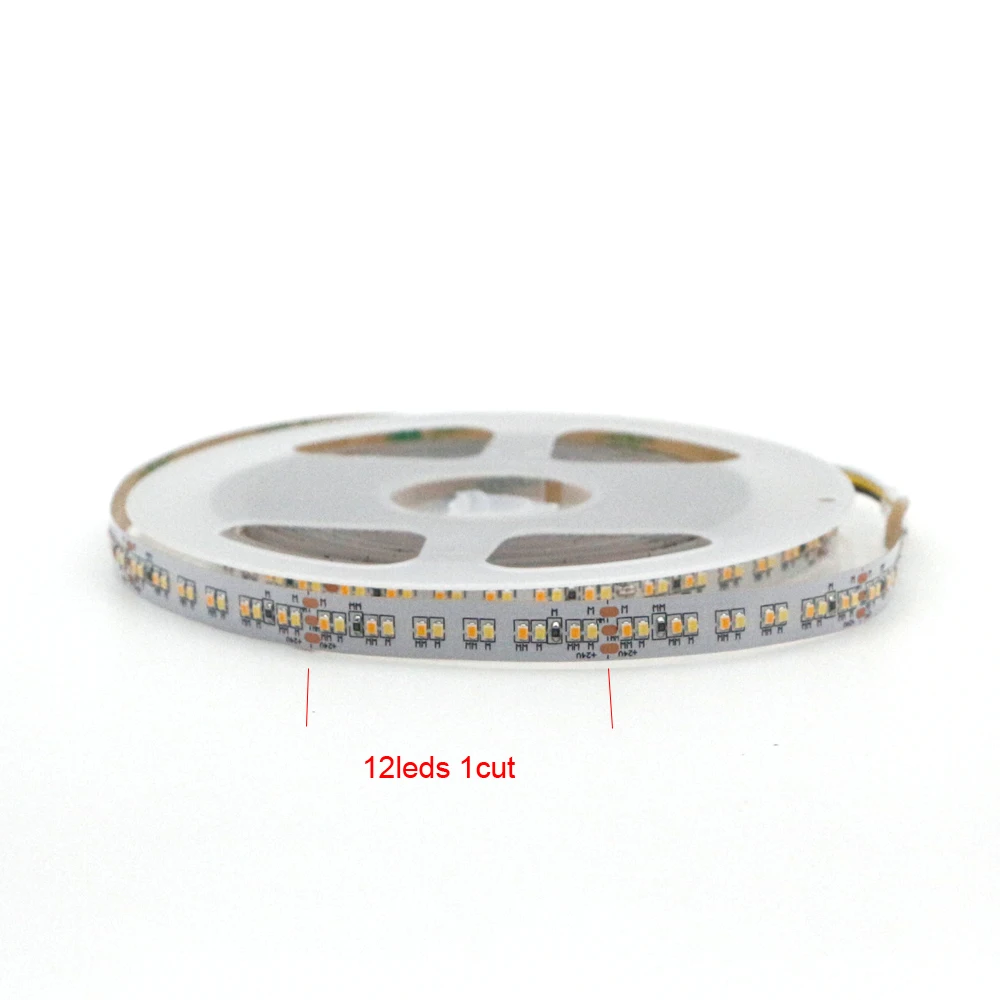 5/10 м CCT двойной белый DC24V CRI90 10 мм PCB 240Led s/m 19 2 W 2216 SMD гибкая светодиодная лента 7-10 лм