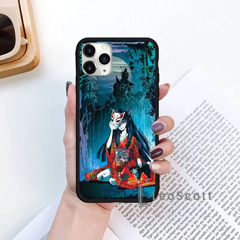 

Japanese Style Anime Fox Phone Cases for iPhone 11 12 mini pro XS MAX 8 7 6 6S Plus X 5S SE 2020 XR