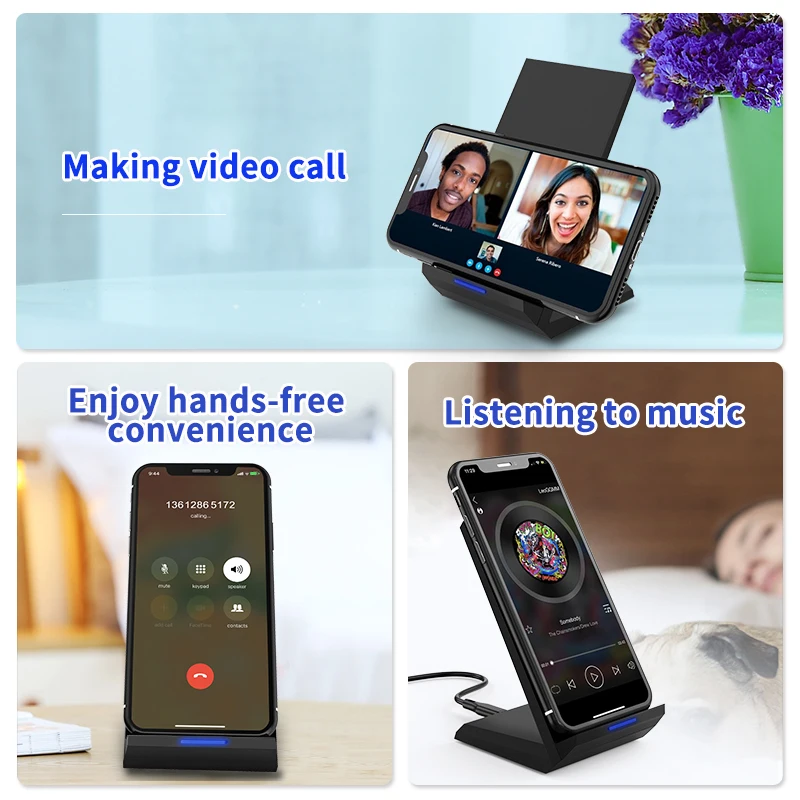 Coolreall Qi Беспроводное зарядное устройство Подставка для iPhone X XS 8 XR samsung S9 S10 S8 S10E 15 Вт быстрая Беспроводная зарядная станция зарядное устройство для телефона