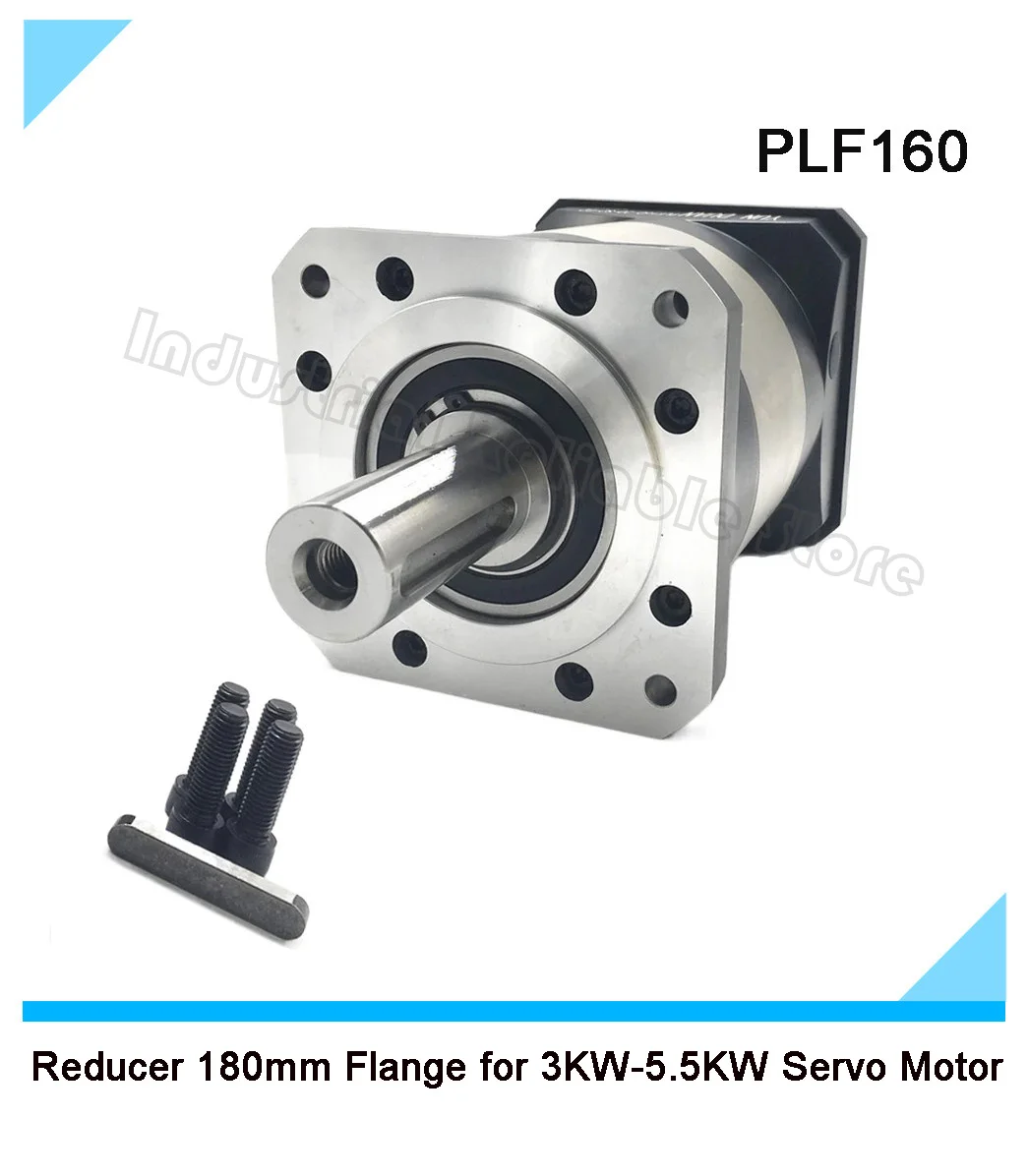 

High Torque Precision Planetary Gearbox 180mm Flange for 3KW-5.5KW Servo Motor 35mm Input 3:1-100:1 Speed Ratio Gear Reducer