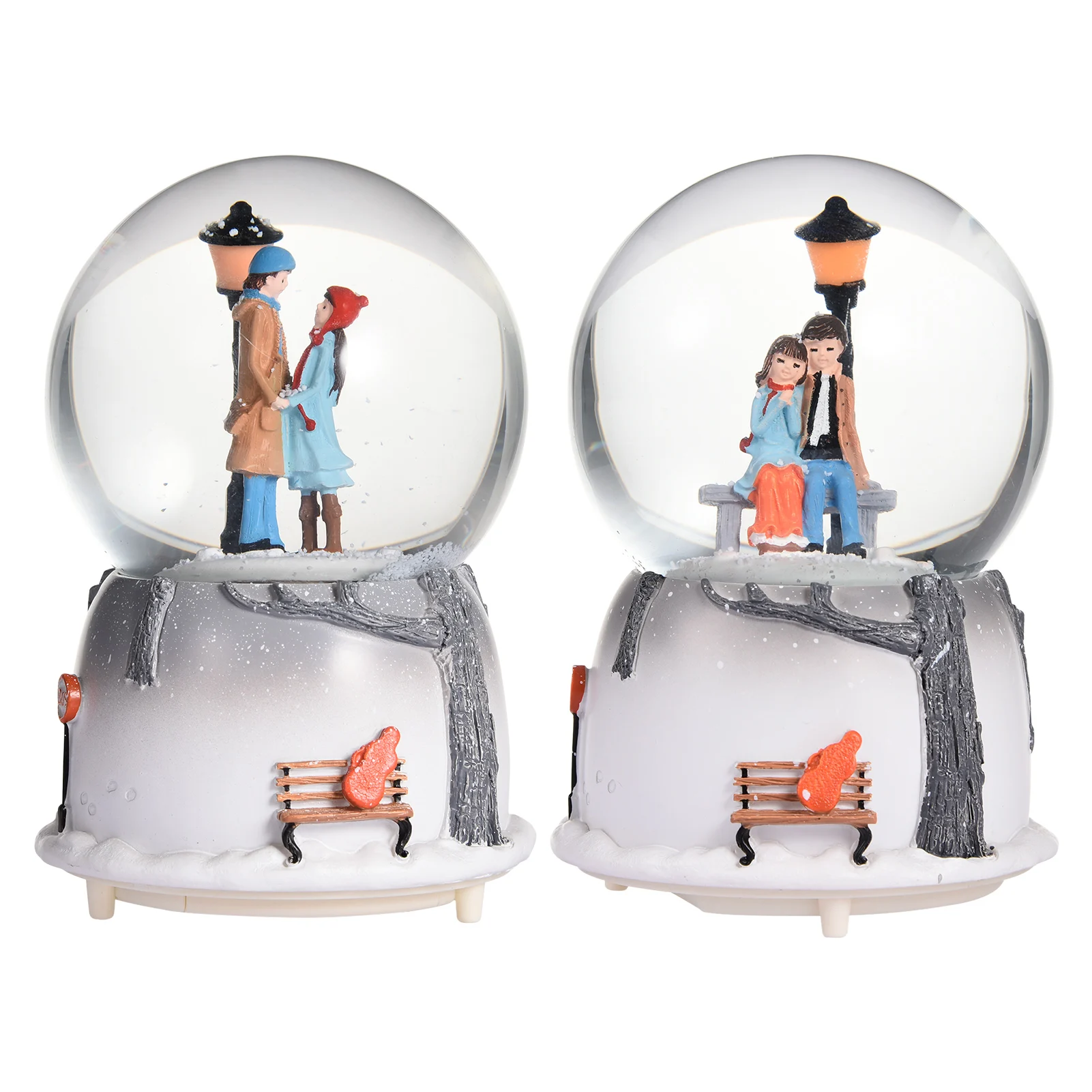

Couple Crystal Ball Music Box Collectible Musical Crystal Ball Perfect Valentine's Day Gifts With Snowing Effect
