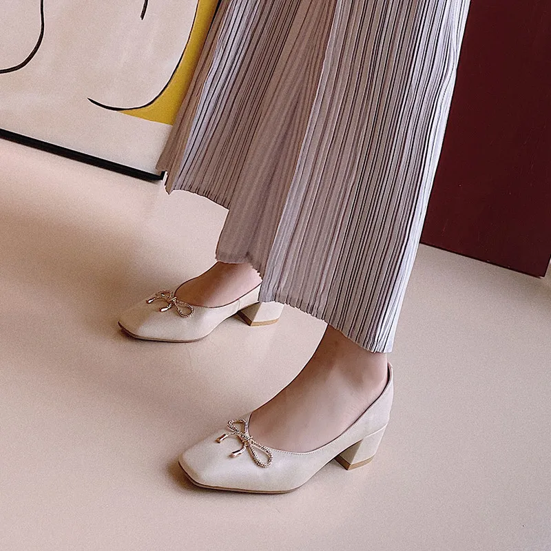 FEDONAS/женские туфли из натуральной кожи с закрытым носком Топ 2021 года