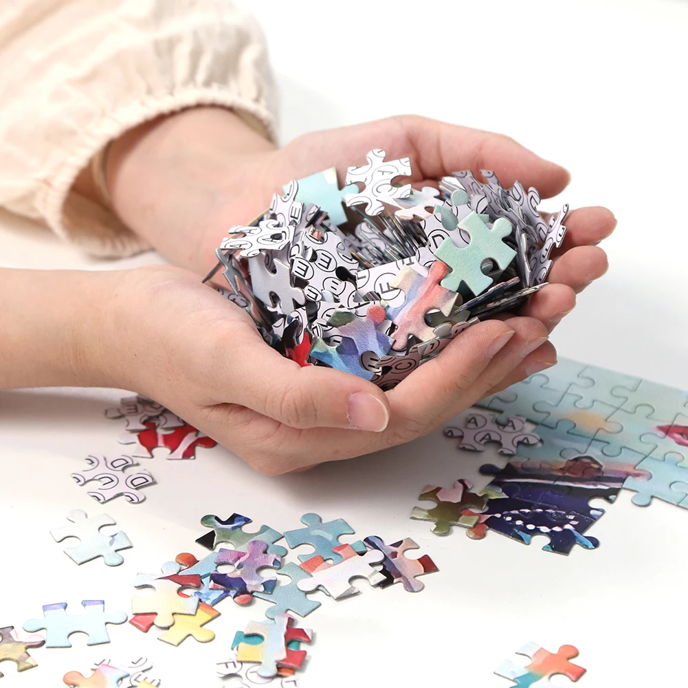 

1000pcs Jigsaw Toys Educational Decoration Room Puzzle DIY Paper Kids Adult Gift for Children Early Learning Supplies
