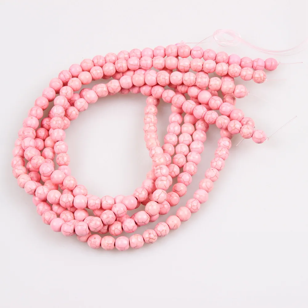 Оптовая продажа бирюзовых круглых бусин из натурального камня 8 мм Круглый