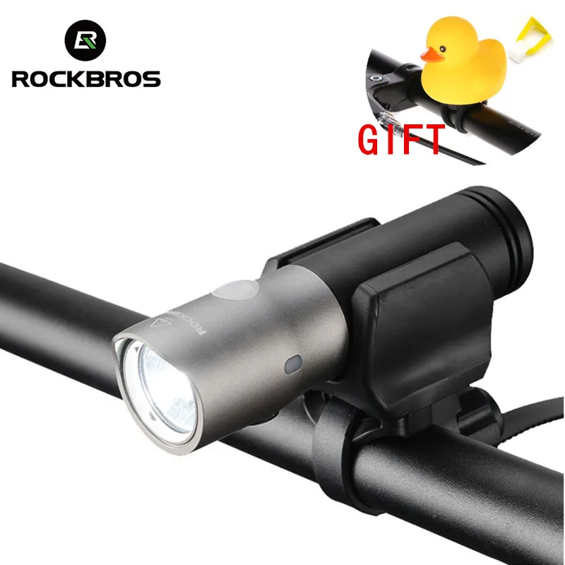 ROCKBROS велосипедный светильник Водонепроницаемый IPX6 USB Перезаряжаемые 18650 3000 мА/ч