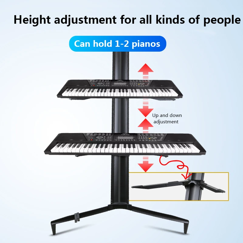 

Электронная рама для пианино, высококачественная двухслойная рама из сплава, рама для электронного пианино