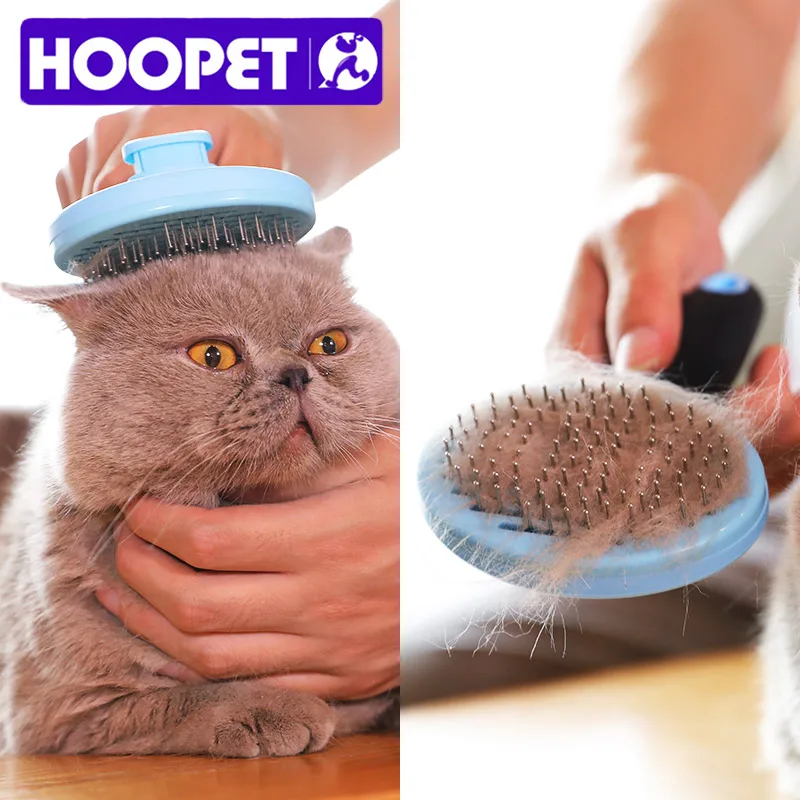 

HOOPET Dog Cat Comb Shedding Tool Brush Comb Rake Pet Fur Grooming Quick Clean Short Hair