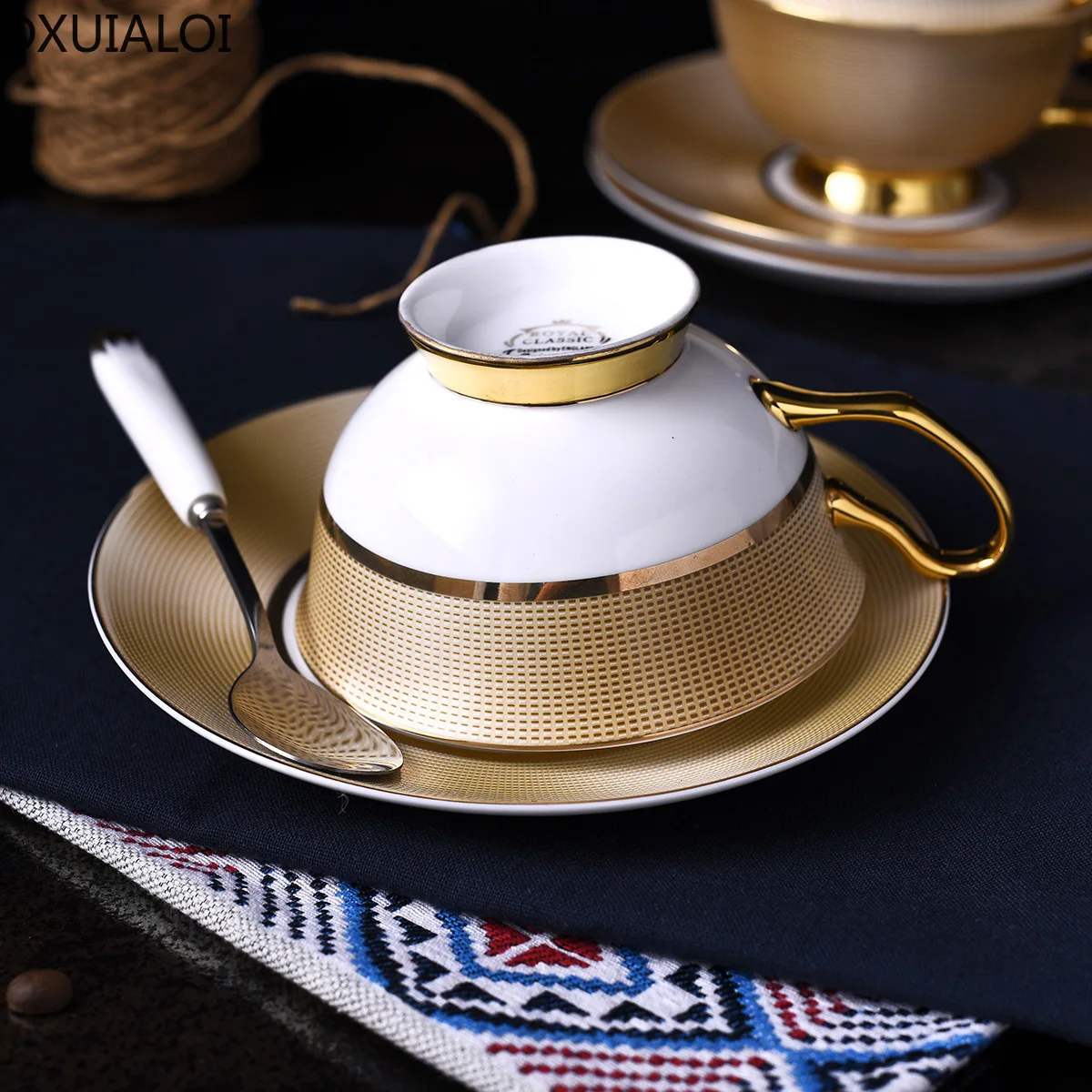 Керамическая кофейная чашка и блюдце в европейском стиле домашний простой