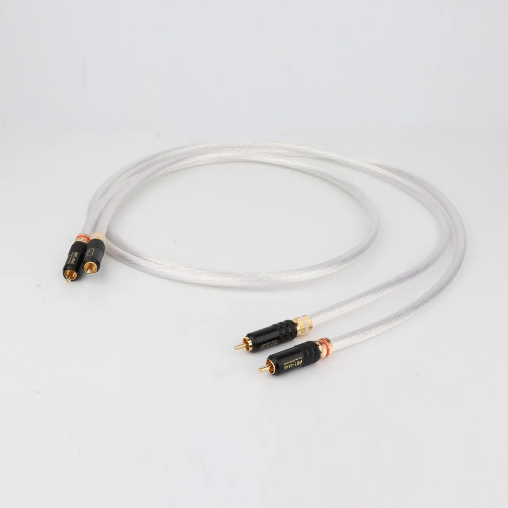 

X420 Preffair HI-End 12cores OCC Silver Plated RCA Cable With WBT0144 RCA Connector Plug Audiophile Interconnect Cable