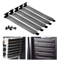 510pcs 12mm pci slot coverpci slot cover dust filter blanking board cooling fan dust filter ventilation pc computer with screw