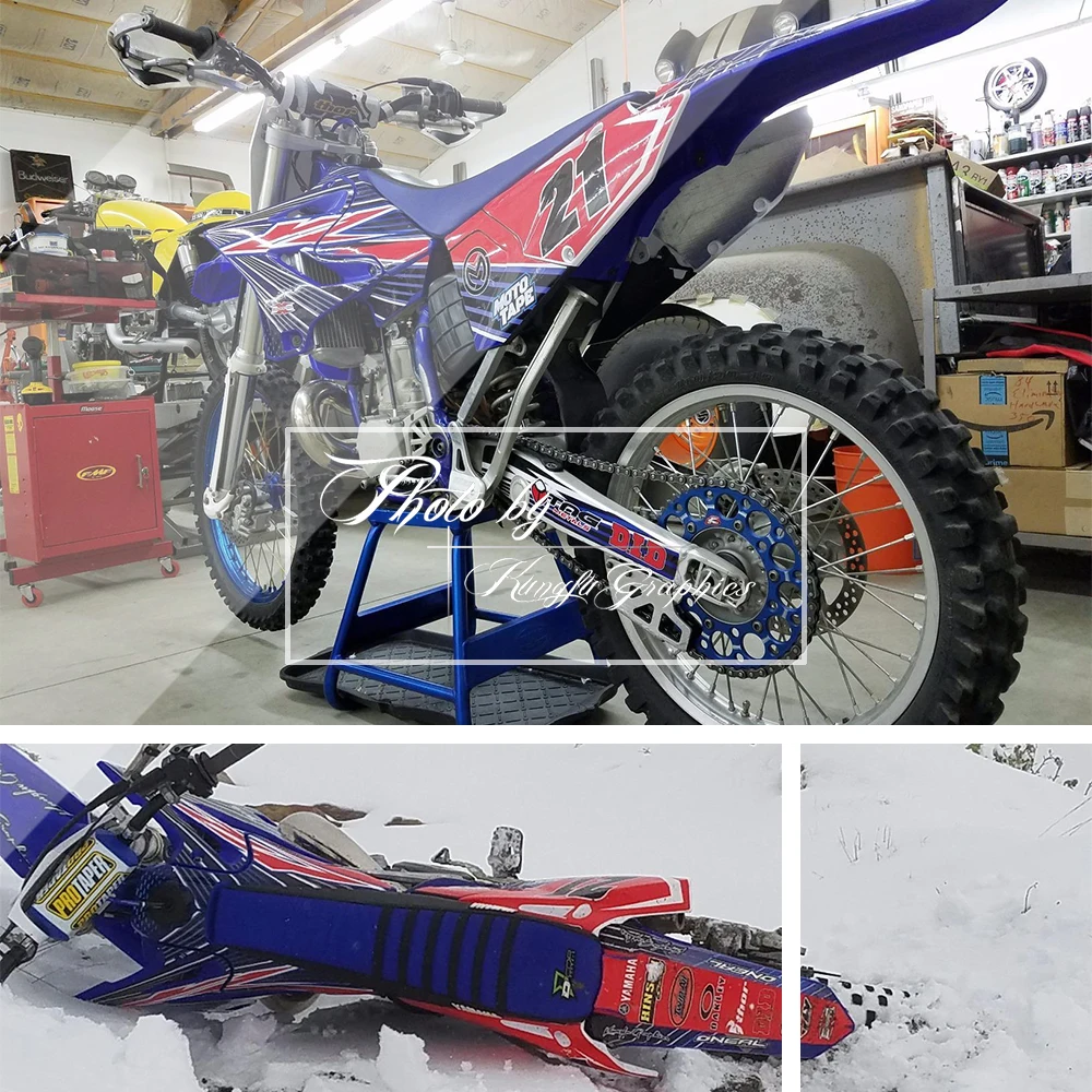 Виниловые наклейки для автомобилей KUNGFU GRAPHICS стикеры мотокросса YZ125 YZ250 YZ250X WR125 WR250