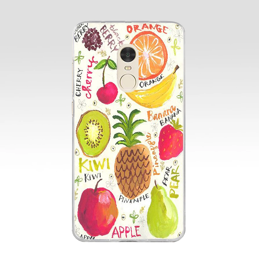004FG Мягкий силиконовый чехол из ТПУ с изображением Летних Фруктов лимона арбуза