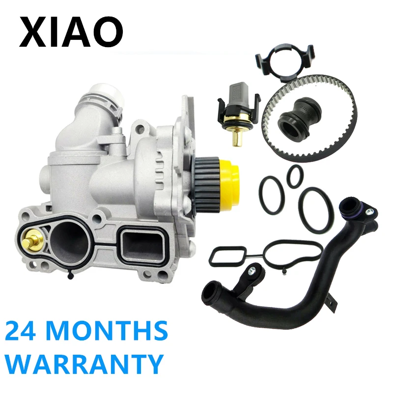 

Aluminum EA888 Water Pump +Hose Assembly For Audi A3 A4 A5 For VW Jetta Golf Passat CC Eos Tiguan Leon TT 1.8/2.0T 06H121026AA