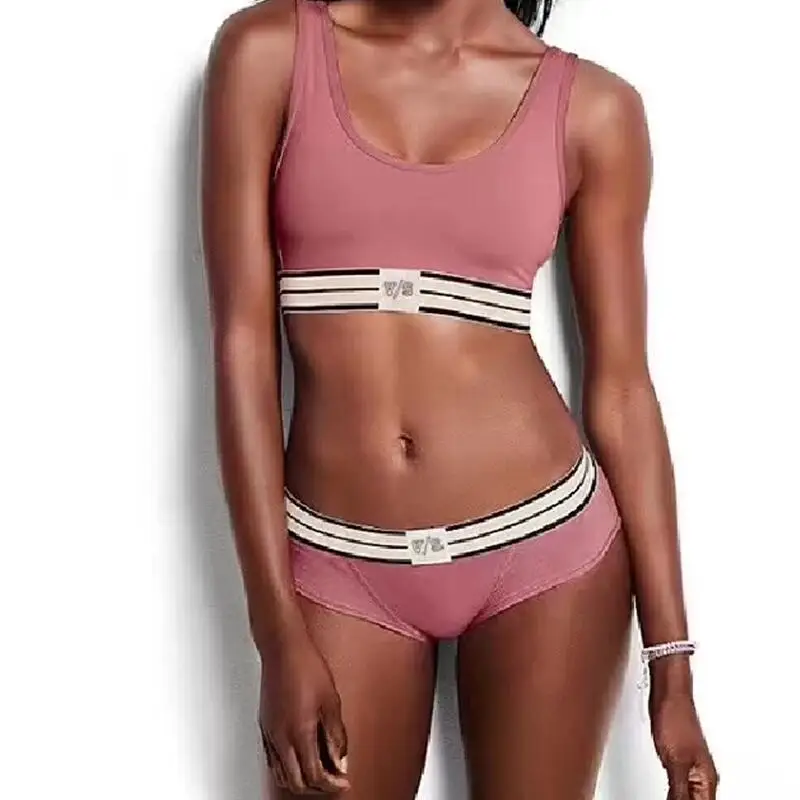 

Comfortable Cotton Women's Underwear Letter Waistband Panties Seamless thong Solid Color Lady Underpants Female T-back