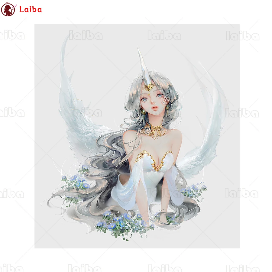 

5D DIY Diamond Painting Fantasy art, elf girl, wings Full Square Round Drill Embroidery Cross Stitch 5D icon gift Home Decor