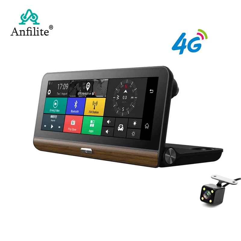 Anfilite E31 Pro 4G Автомобильная камера gps 7," Android 5,1 Автомобильные видеорегистраторы wifi 1080P видео регистратор видеорегистратор парковки мониторинг