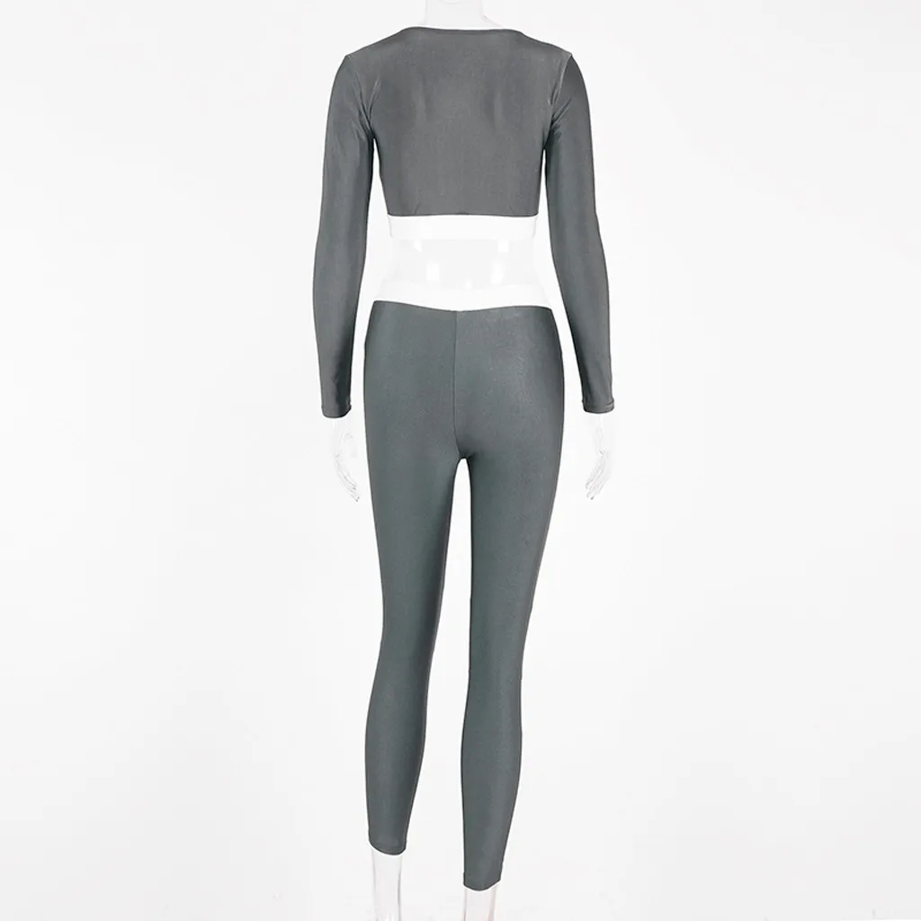 Набор для йоги женщин спортивная одежда тренировок 2 предмета спортивные топы с