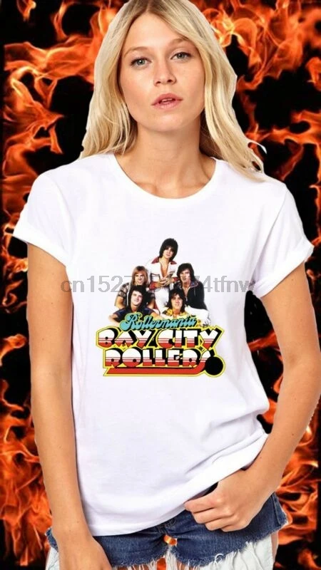 

BAY CITY ROLLERS ROLLERMANIA BAND 70s Retro Vintage Classic MUSIC T SHIRT(1)