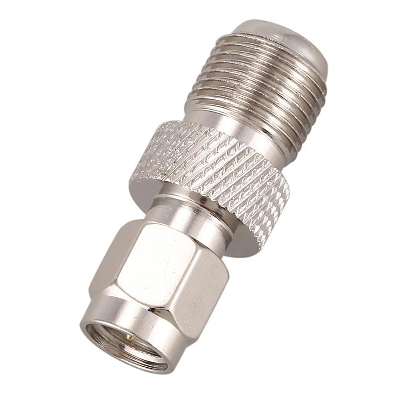 F Тип мама к SMA штекер коаксиальный разъем адаптера Серебряный тон|Терминалы| |