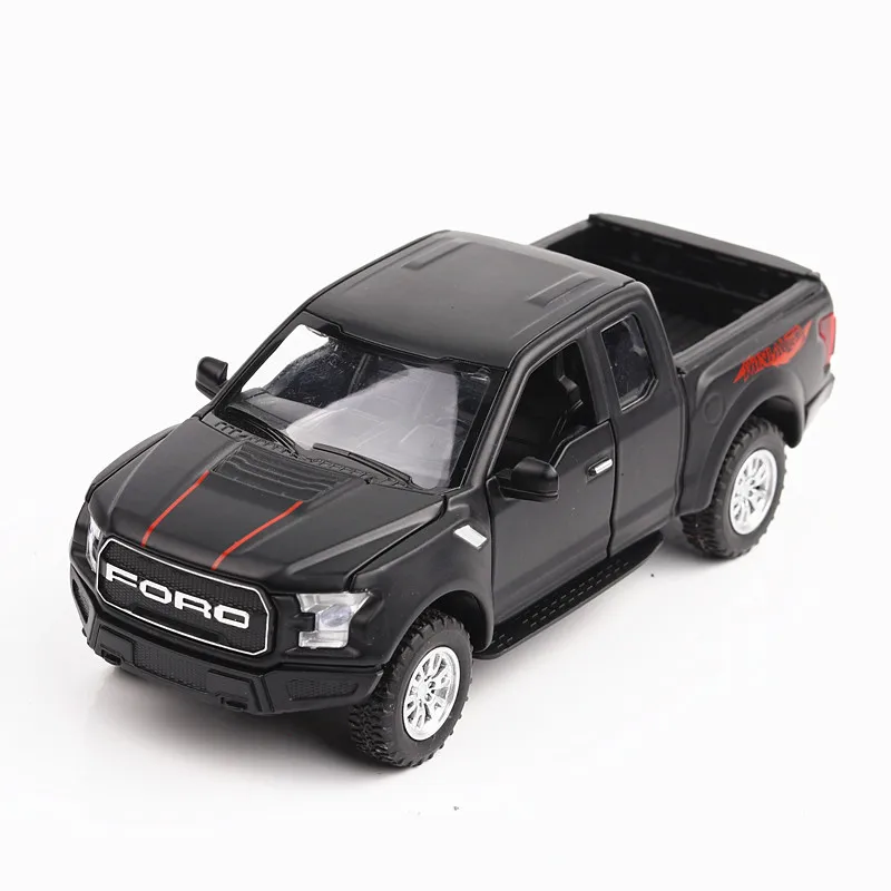 Для Ford Raptor F150 модель пикапа игрушечный автомобиль литой звуковой светильник