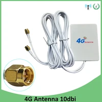 3g 4g let antnenna 10dbi sma iot male connector external pannel antenne with 2m cable for huawei 3g 4g lte router antena arieal