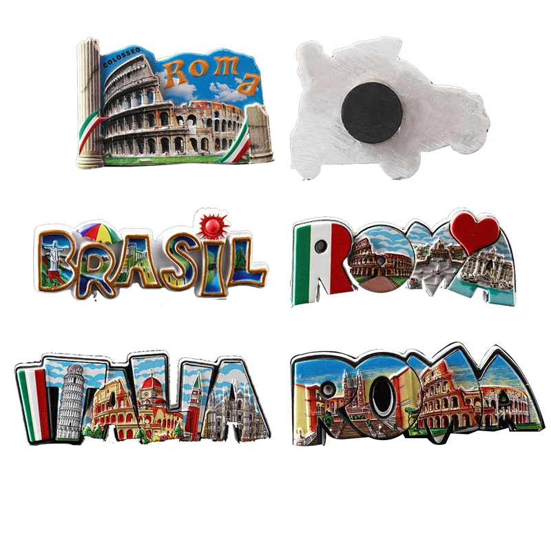 Персональный магниты на холодильник заказ Стикеры 3D смолы в римском стиле магнит