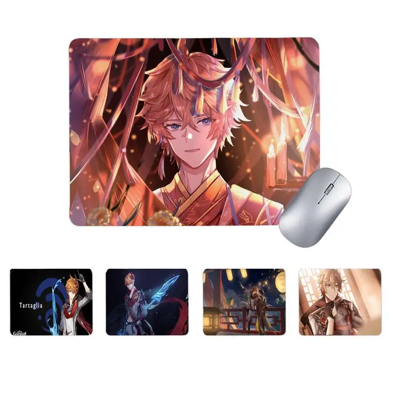 

Tartaglia Childe Genshin Impact Mouse Pads Small Pad Cute Cs Gaming Keyboard Anime Accessories Mousepad Kawaii Carpet Laptops