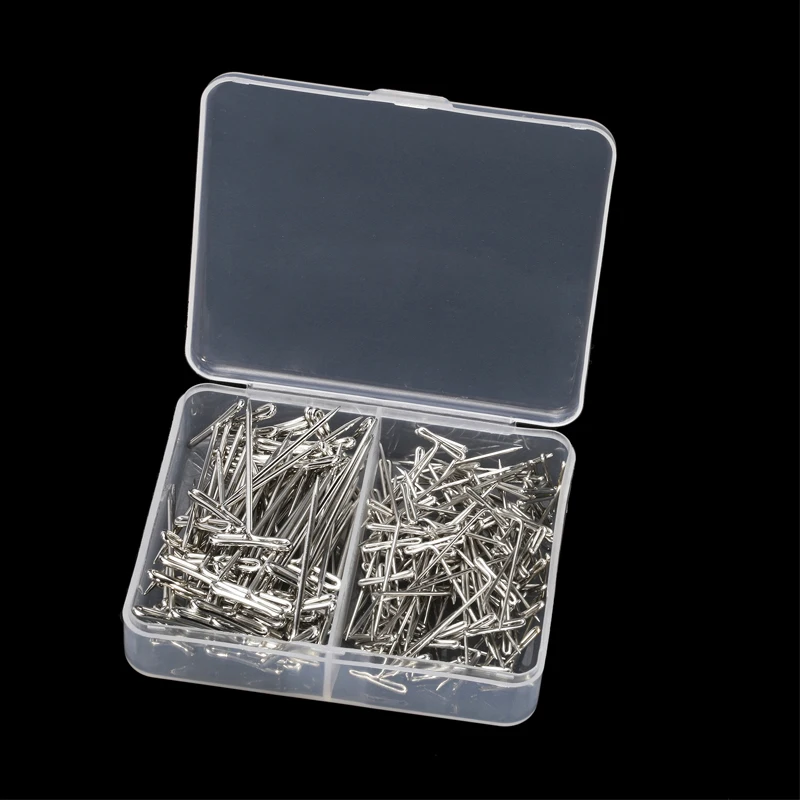 

110PCS Mix Size 38/51mm T Pins for Craft Jewelry Knitting Sewing Craft T-pins for Holding Wigs Display on Canvas Head Safety Pin