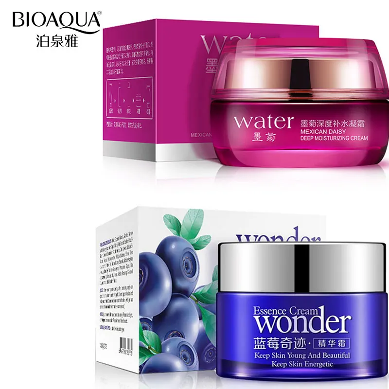 Отбеливающий крем для лица от бренда BIOAQUA уход за кожей с черникой дневной