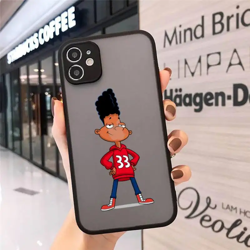 

Hey Arnold American cartoon Phone Case matte transparent For iphone 7 8 11 12 plus mini x xs xr pro max cover