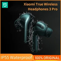 xiaomi earphone 3 pro tws wireless headset with mic mi wireless headphones tws bt 5 2 headphones 40db noise reduction waterproof