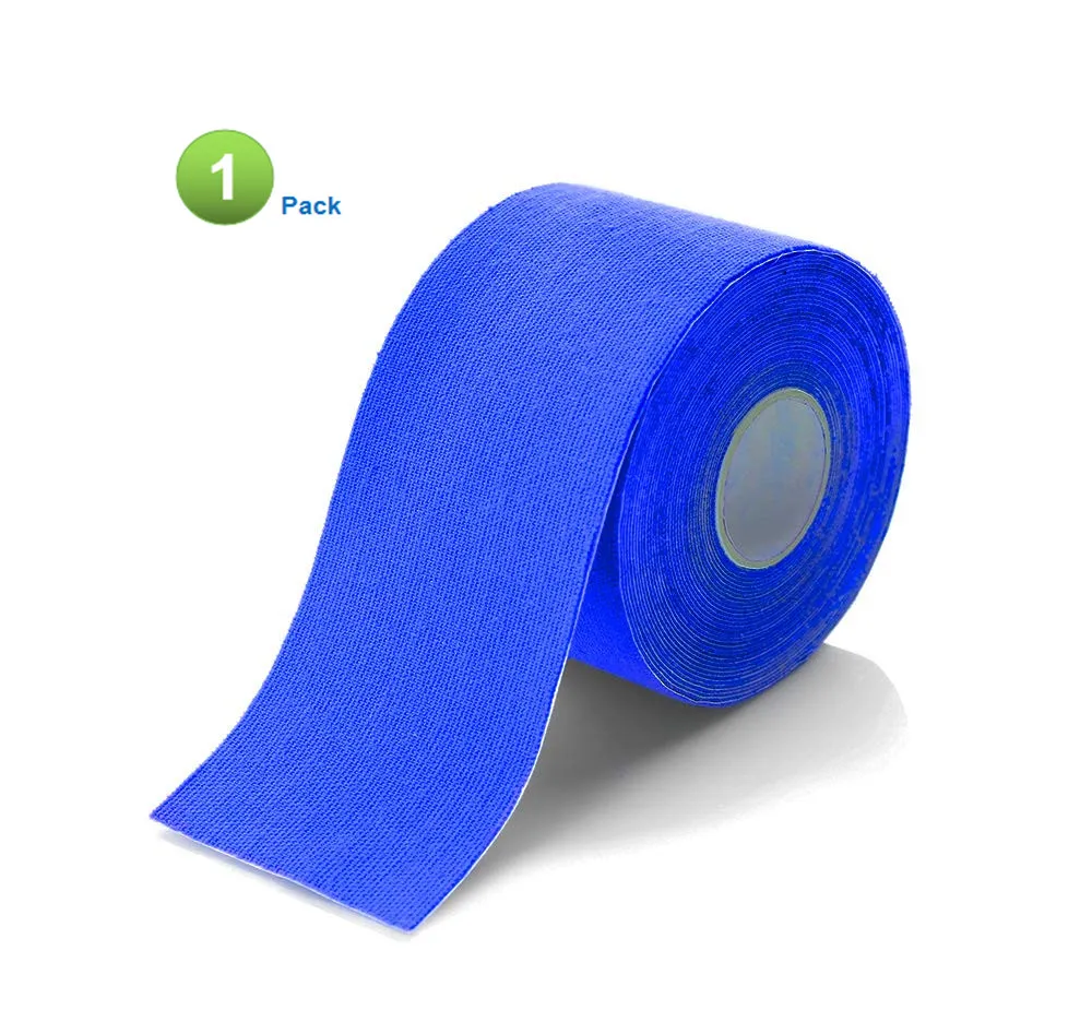 1pack Dark Blue Giwil 2 упаковки кинезиологическая лента Атлетическая поддержка мышц эластичная спортивная лента фитнес Теннис Бег колено Защитная муфта для мышц ножницы - Цвет: 1pack Dark Blue