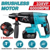 dillpro brushless cordless rotary hammer drill rechargeable multifunction electric hammer impact drill for makita 18v battery