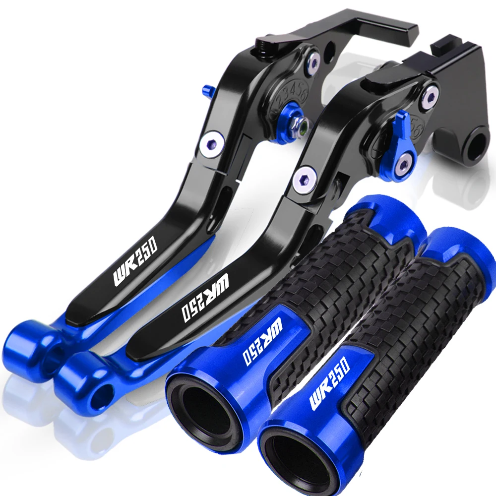 

FOR YAMAHA WR 250 WR250 1994-1996 1995 Motorcycle Adjustable Folding Extendable CNC Brake Clutch Levers Handlebar Hand Grips
