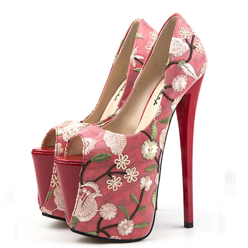 Женская обувь женская на каблуке туфли-лодочки с открытым носком и китайской