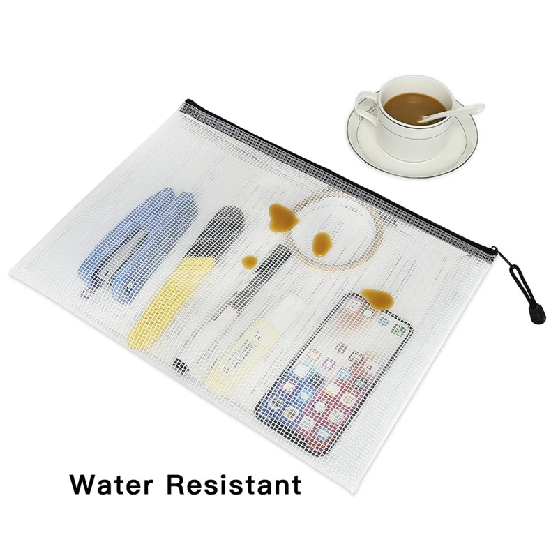 18 шт пластиковая сетка на молнии для документов держатель размер буквы