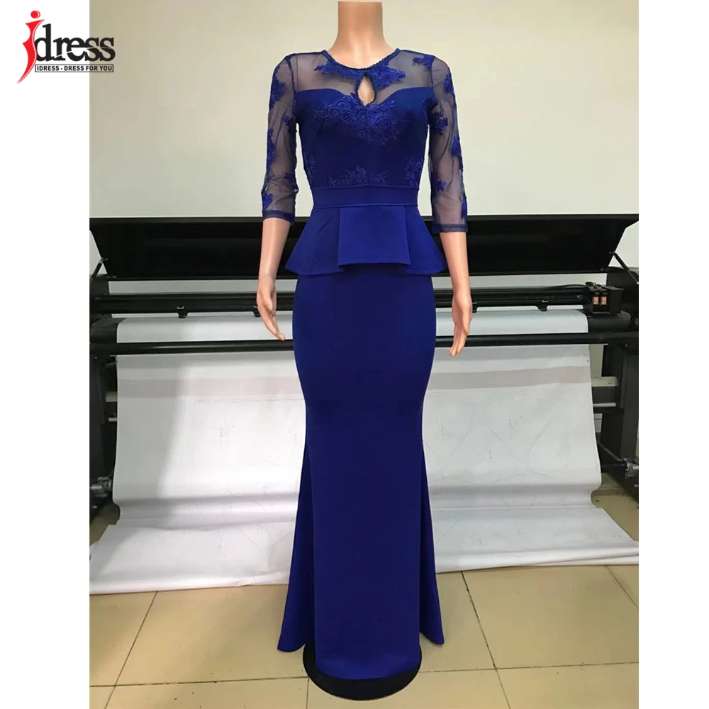 Модные платья iDress женские летние длинные 2021 женское элегантное длинное вечернее