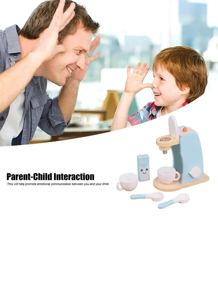 Деревянная кофеварка для кухни Детские ролевые бытовые игрушки имитация бытовой