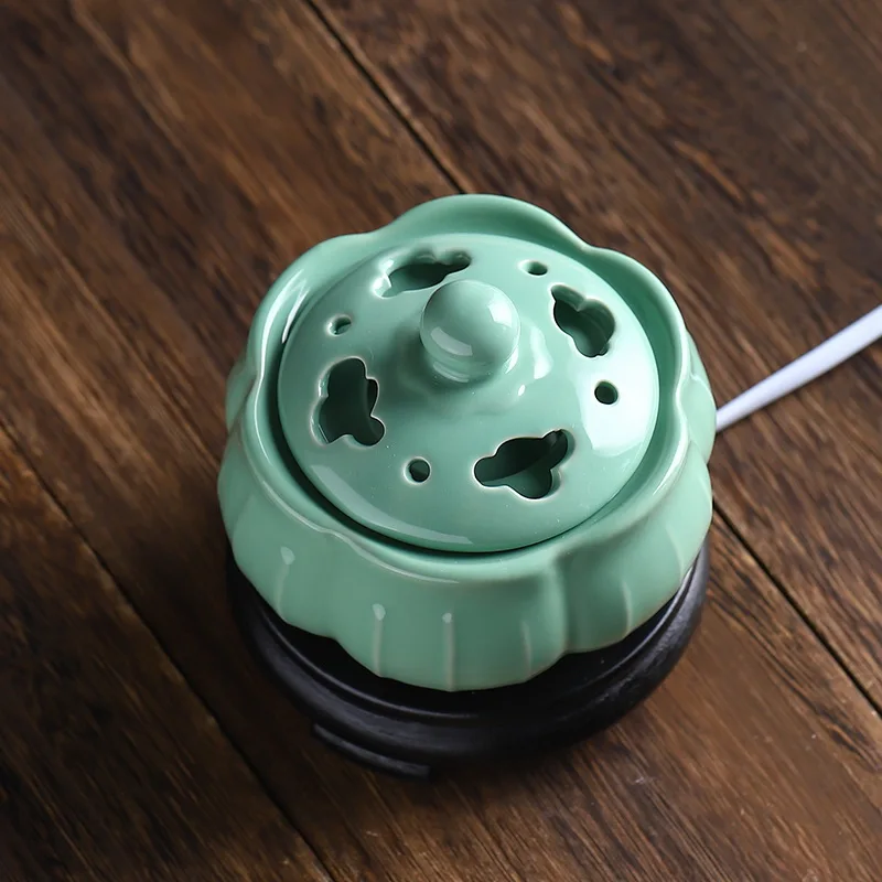 Керамический диффузор для эфирных масел лотоса 220 В таймер-термостат | Дом и сад