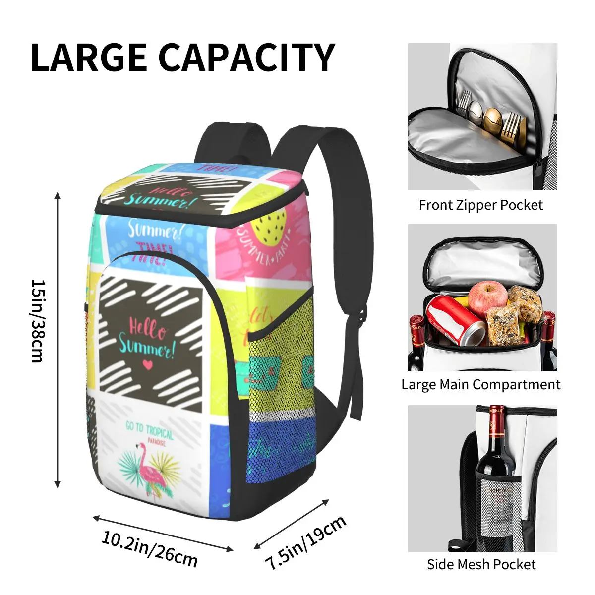picnic cooler backpack summer labels waterproof thermo bag refrigerator fresh keeping thermal insulated bag free global shipping