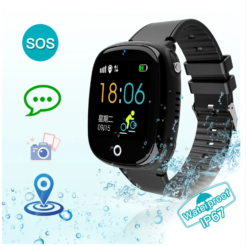 Заводская цена IP67 водонепроницаемые Смарт-часы для детей SOS GPS с Sim-картой |