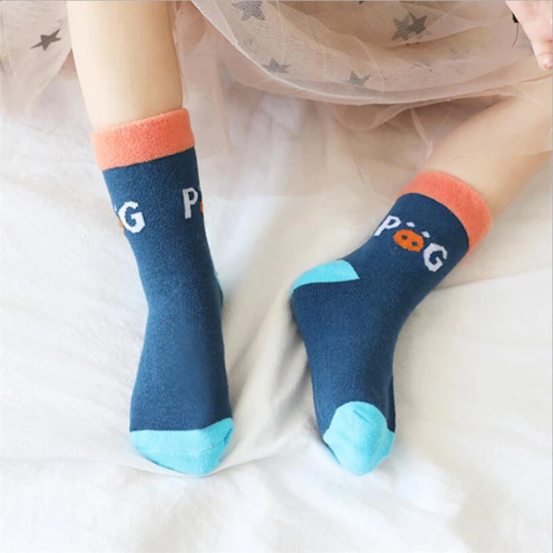 5 пара/лот г. Детские хлопковые носки для мальчиков и девочек милые детские с