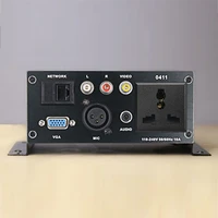 multimedia conference room desktop socket zinc alloy information panel with hdmi compatibl xlr 3 5mm audio video av network port