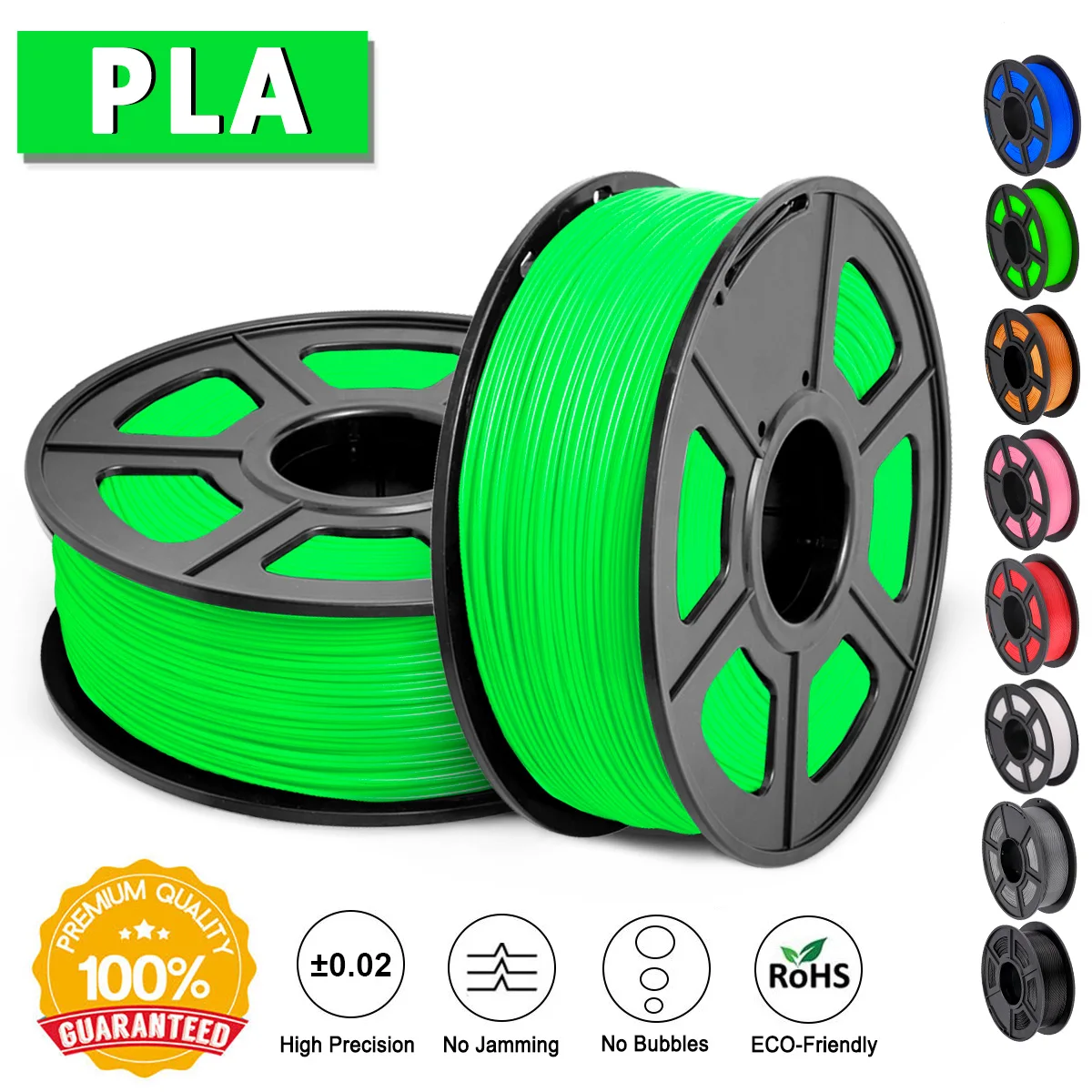 

SUNLU PLA Filament 1.75MM 1KG Plastic PLA 3D Printer Filament Hot Sale 3D Printing Materials 1KG With Spool