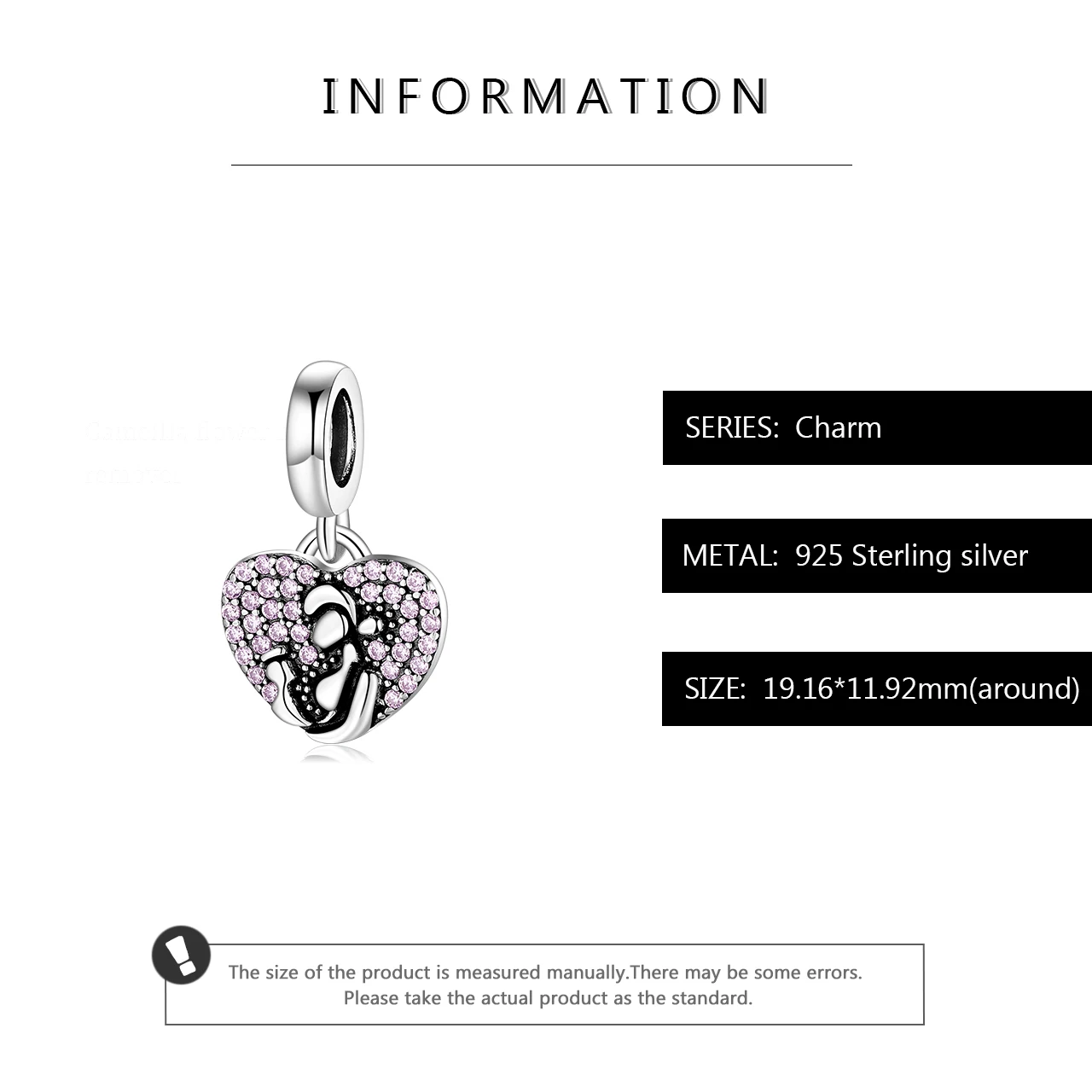 Sterling Silver 925 Mother and baby Hearts beads Fit Pandora beads Bracelet for Women Fine Jewelry Gift